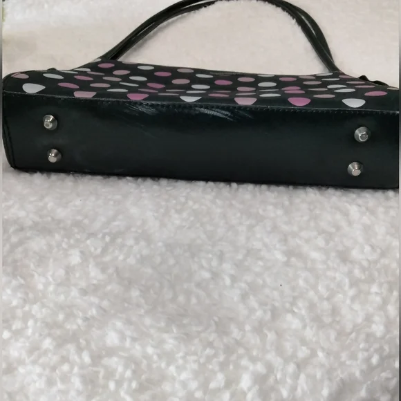 Kate Spade Black and Pink White Polka Dot Bag - Picture 2 of 5